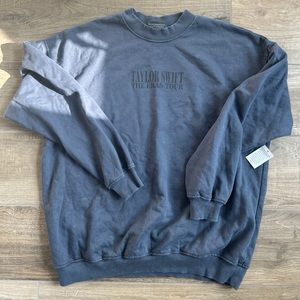 Taylor Swift Eras Tour Exclusive Blue Crewneck - Size Large.